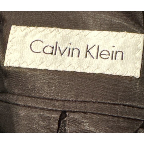 Calvin Klein men's 2 button Gray wool sport coat jacket blazer Sz 46 R - Picture 3 of 5